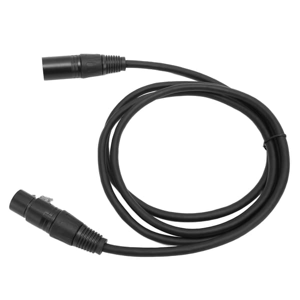 XLR hann til hunn mikrofonkabel 3-pinners sinklegeringshus PVC 1,5 m