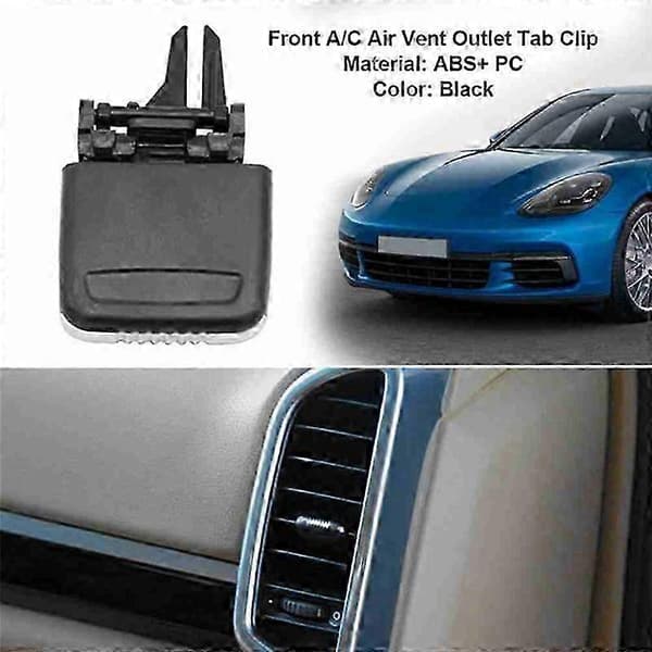2 stk. reparasjonssett for luftventilklips foran A/C for Porsche Cayenne 2011-2016 bil Black