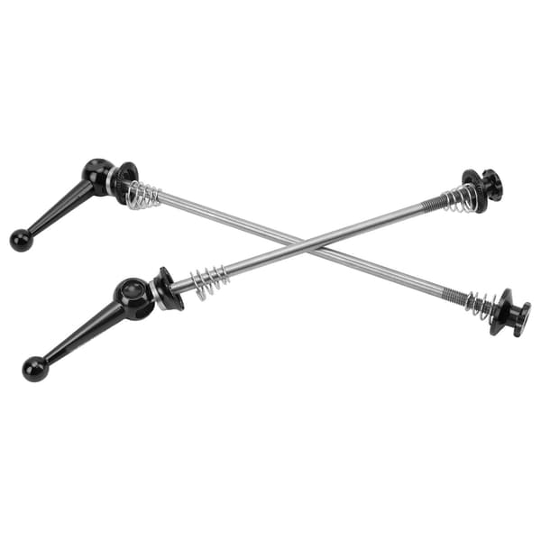 CANSUCC 2 stk. Cykelhjul Spyd Aluminium Legering Quick Release Titanium Stang til Mountain Road Bikes Sort