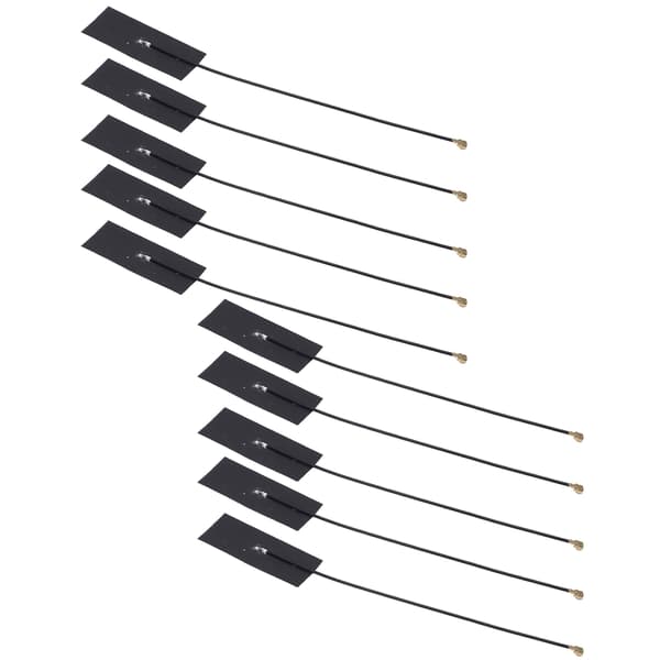 10 stk. IPEX 433MHz 5dBi RG1.13 5W FPC Soft Board Intern Antenne til Drone Data Transmission Modul