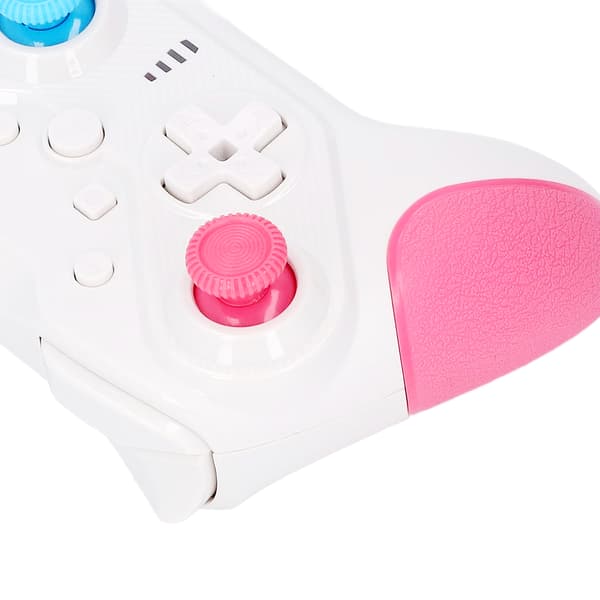 Kablet USB-spilcontroller 4 programmerbare knapper 6-akset sensor konsol pink blå
