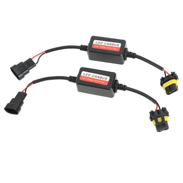 2 stk. Hodelyktdekoder 12V 4A Feilkodekanseller for 9005 9006 9012 LED-hodelykt tåkelys