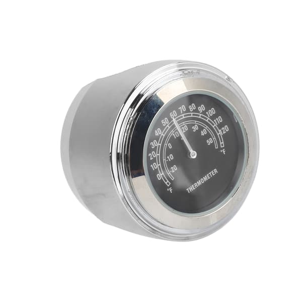 22-25mm Motorcykel Styr Termometer Ur Temperaturmåler Tilbehør Sort