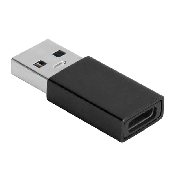 Typ C Hona till USB 3.0 Hane Snabbladdningsadapter Svart