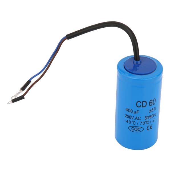 CD60 Startkondensator 400uF 250V AC 50 60Hz Ledningsmotor Luftkompressor