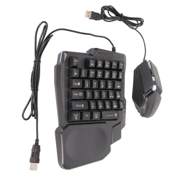 Halv Hånds Gaming Tastatur Mus Combo Kablet Konverter til Android Harmony iOS 10.0 13.3