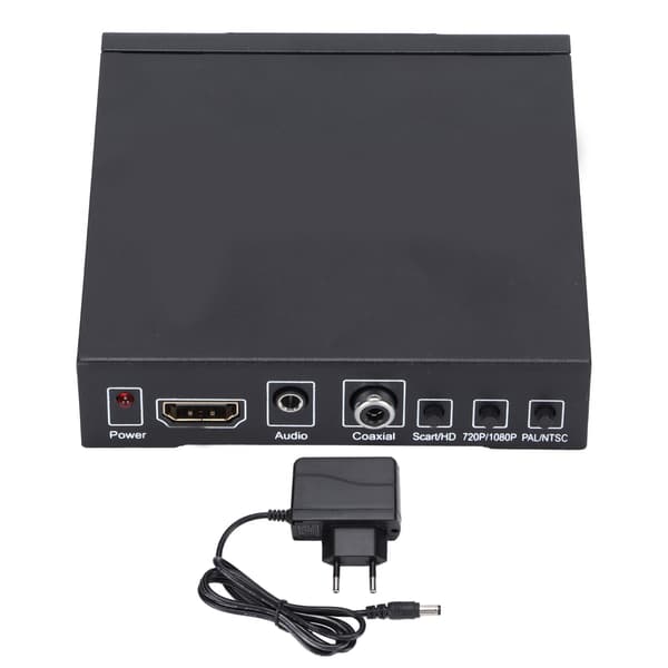 SCART - HDMI-muunnin 1080P 720P Videoadapteri EU-pistoke 100-240V
