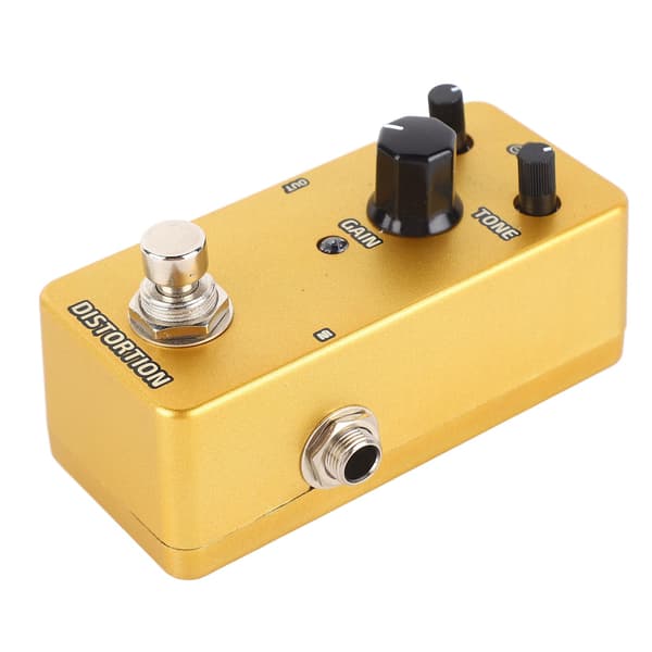 Elektrisk Guitar Effektpedal Enkelt Blok Mini Modulation Forstærker Simulation Pedal Gylden Distortion
