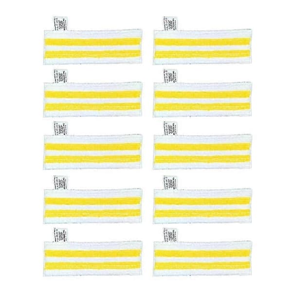 10 stk dampmoppklut for Karcher Easyfix Sc2 Sc3 Sc4 Sc5 håndholdt støvsuger mikrofiber dampmoppkluter reservedeler White