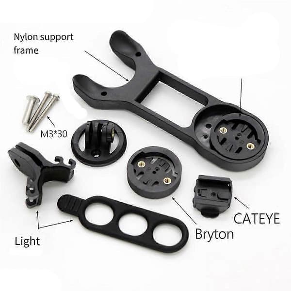 Til H11 H36 Integreret Cykelstyr Computerholder Støtte-God Black