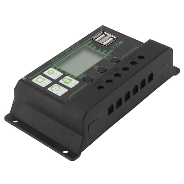 Solar Charge Controller 80A LCD-display Dobbelt USB-port PWM-opladning ABS 5V Solpanelregulator