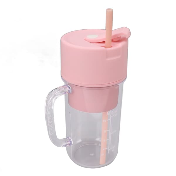 Mini Bærbar Oppladbar Blender Juicer Kopp Multifunksjonell Stor Kapasitet for Studenter Husholdning Rosa