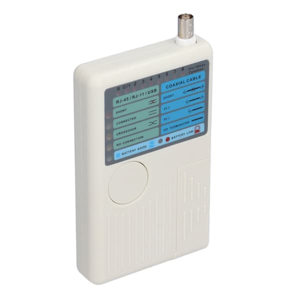 Netværkskabeltester 4 i 1 Multifunktionel Koaksialledningstester til RJ45 BNC RJ11 USB