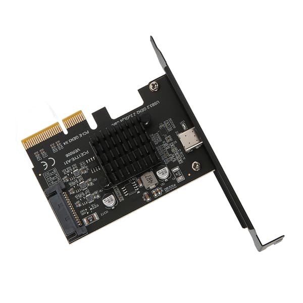 PCIe USB 3.2 Gen 2 Expansionskort 20Gbps Typ C ASM3242 Kontroller för Stationär Dator
