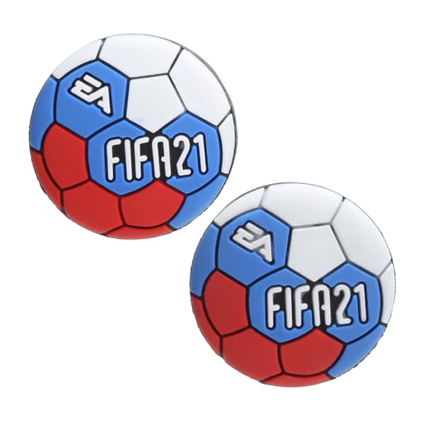 PS4 PS5 Controller Udskiftning Rocker Caps Fodbold Blå 1 Par