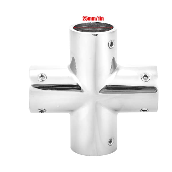 4-vejs 316 rustfrit stål 25 mm 1 tomme 90 graders rørfittings hardware tilbehør