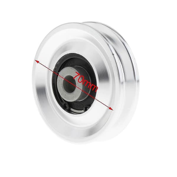 Bearing Pulley Gym Accessory Universal for Cable Machine Gym Equipment 54 70mm Silver