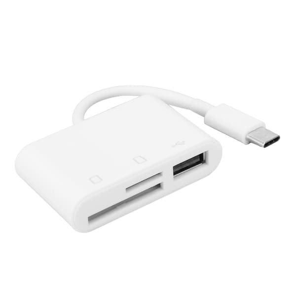 3 i 1 Typ C Minneskortläsare USB Hub Adapter för Laptop Telefon Dataöverföring