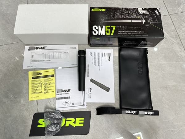 Shure SM57 SM57-LC Kardioid Dynamisk Kablet Instrumentmikrofon Svart