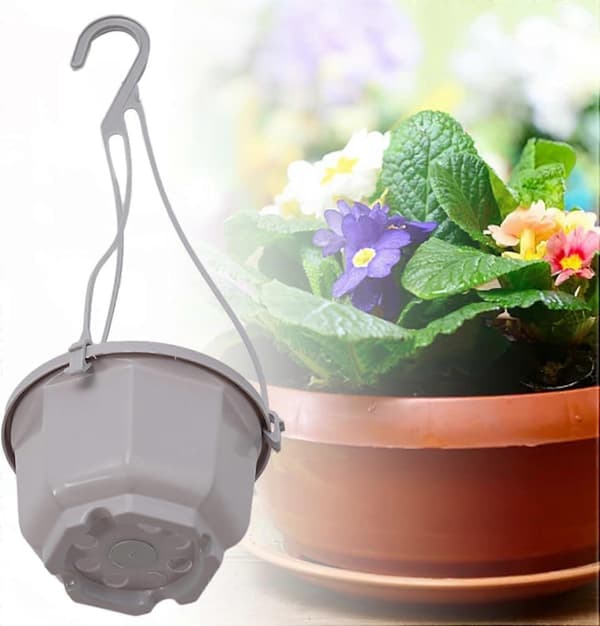Växtkorg 1 st hängande blomkruka med luftflödesbotten, lämplig för inomhus- och utomhusinredning (E180) E100