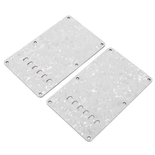 2 st elgitarr bakplåtar med 6 hål PVC-plast gitarrskydd bakplatta ersättning vit