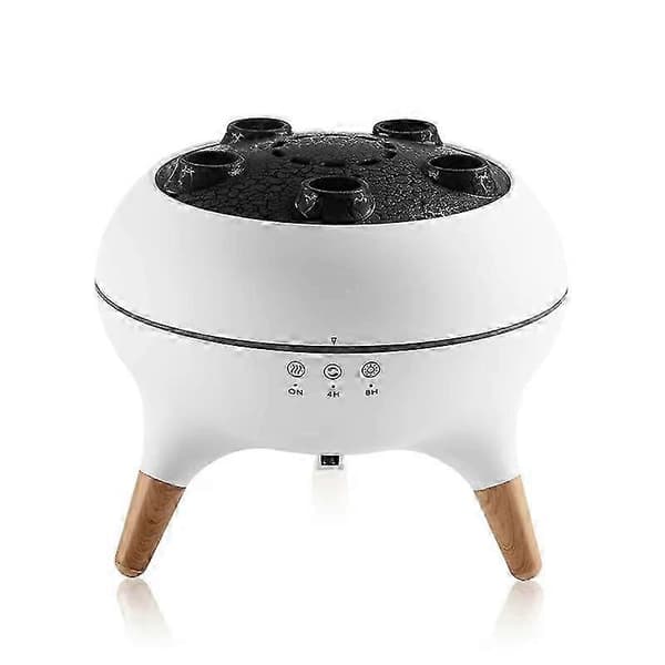 Flamaromaterapi eteriska oljediffusorer, luftdiffusor/luftfuktare, för hem, sovrum, stort rum fjärrkontroll sovrum med 7 färgglada nattlampor EU Plug