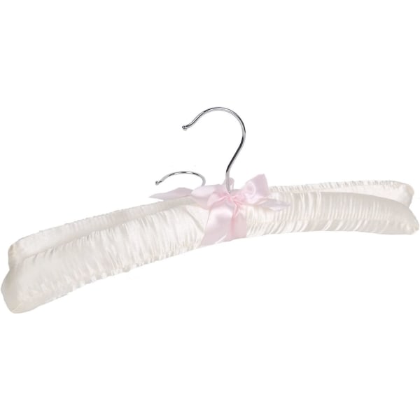 Vadderade färghängare i satin, mycket tålig, 38 cm, 10 enheter