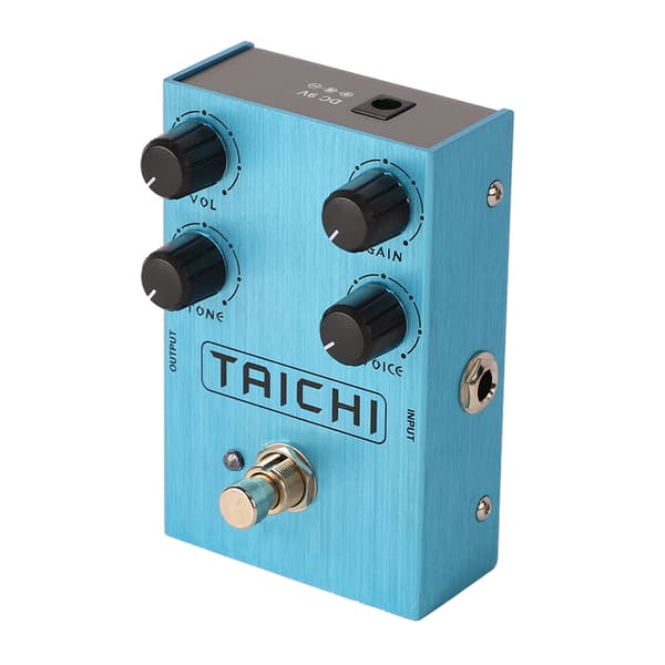 Elektrisk guitar effekt drive pedal effektor simulerer guitar distortion og overdrive effekter AN 38 Lyseblå