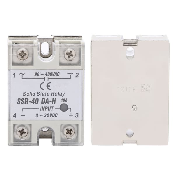 SSR 40A Solid State Relæ DC AC Ikke-kontakt Switch 90 480VAC Høj Kvalitet
