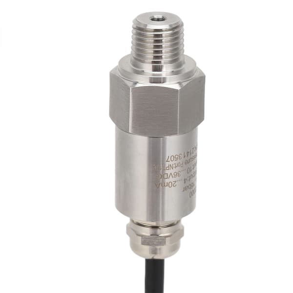 Trykksender Transduser Sensor 4-20MA Utgang NPT 1/4 Luft Vann DC 10-36V Rett Linje