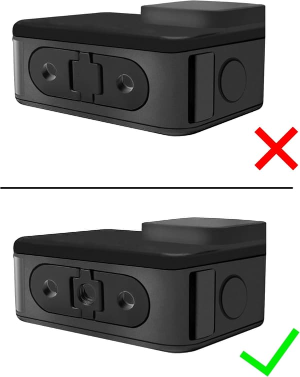 Replacement Adapter Mount with 1/4 Tripod Connection, Compatible with GoPro Hero 10/9 Cameras