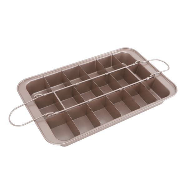 Brownie bageplade, klæbefri, rustfrit stål, fortykket solid bund, firkantet cupcake brød bageform