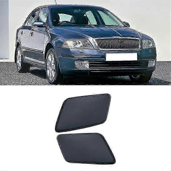 For Mk2 2004-2008 Frontfanger Lyktespyler Dyse Deksel Hetter 1Z0955109 1Z0955110 Black