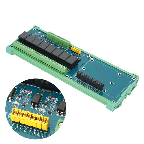 Raspberry Pi 4B 3B 8-kanals 5V Relémodul PLC Kontroller Utvidelseskort