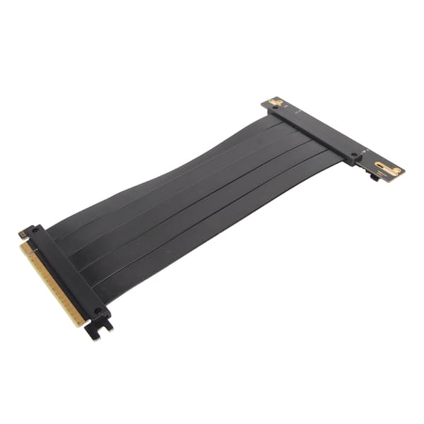 PCIe 4.0 X16 Riser Kabel Høj Hastighed Fleksibel GPU Forlænger 90 Grader til RTX 4090 Sort 30cm 11.8in