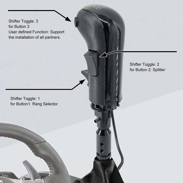 Professionell PC Racing Växelspak för Logitech G25 G27 G29H G920 G923 och Thrustmaster TH8A