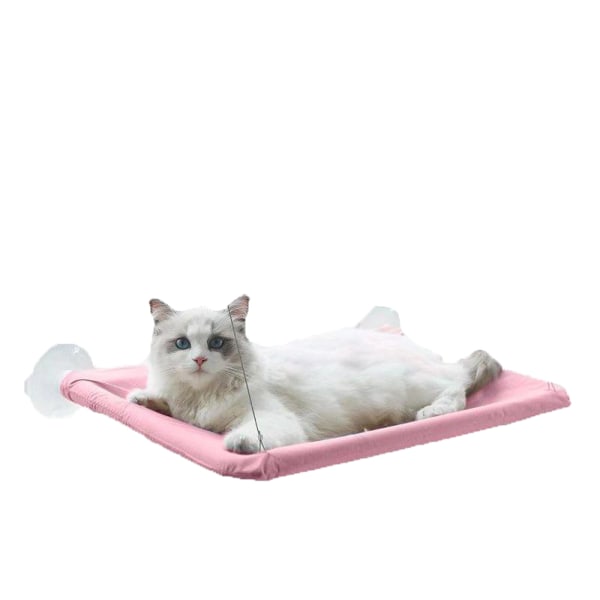 Møbler til kæledyr, hængekøje til kæledyr med sugekop, pink (55*35 cm, reblængde 56 cm)
