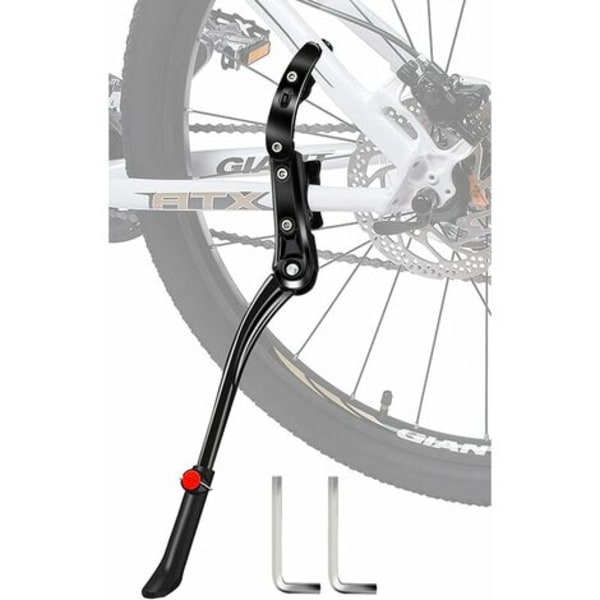 Cykelstativ 300 mm justerbar alu-cykelstativ med skridsikker gummifod sidestøtte Universal til Mountain Cy