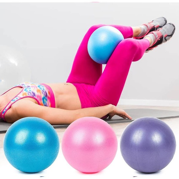 Mini Fitness Ball - Käytä Pilates. Täytä mukana toimitetulla oljilla. Perustyö. Pumppua ei tarvita! Purple