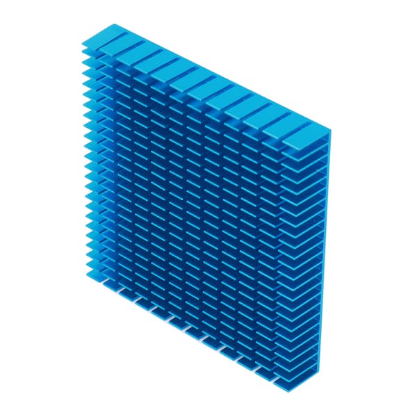 Aluminium Køleplade Køler Modul Varme Radiator Board CPU PCB Høj Effekt Køling 120mm x 20mm Blå