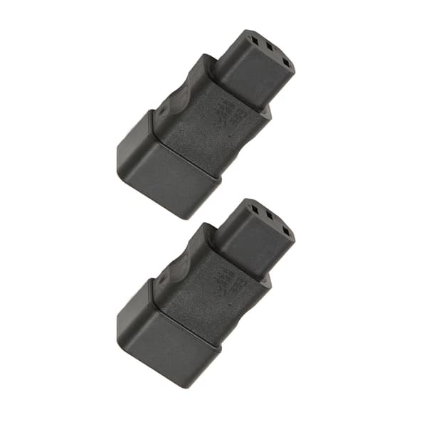 2 STK IEC320 C20 til IEC320 C13 Strømadapter Plug and Play for UPS PDU Server Socket