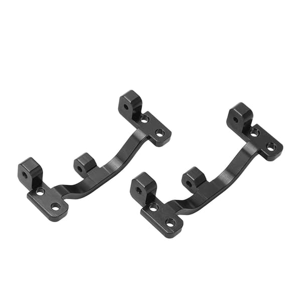 2 stk. Trækstangsbase af aluminiumslegering til WPL C24 C14 C14K C24K 1/16 RC Bil Sort