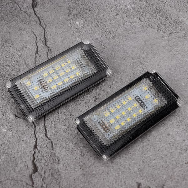 1 par 6000K 18 LED nummerpladelygte til Mini One R50 2001 2006