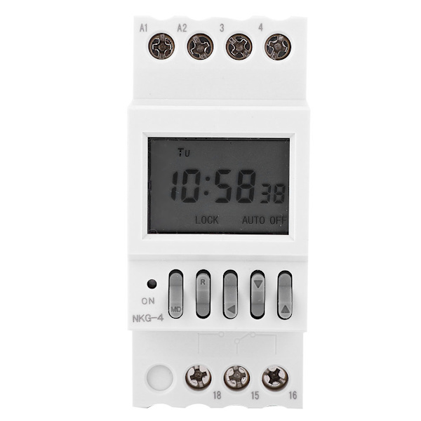 NKG4 Programmerbar Timer Switch Din Rail Timing Control AC220V 3A
