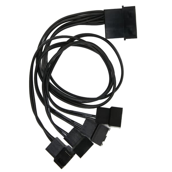 PWM Fan Splitter 4 Pin Adapter 3 Pin Forlænger Strømkabel til Stationær Computer