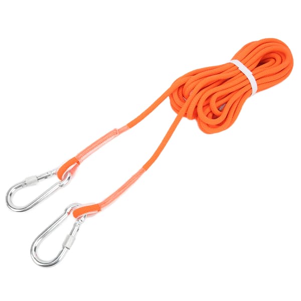 Statisk klätterrep 8mm Orange Säkerhetsträning Berg Utomhusövning
