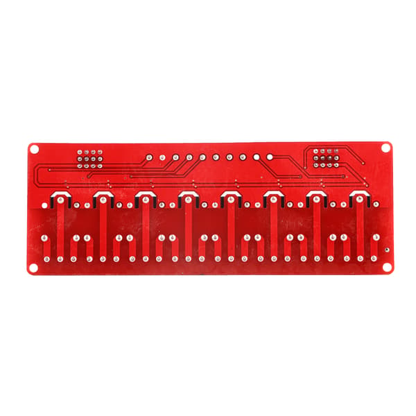 8-kanals Optokopplare Relämodulkort 12V Hög Låg Trigger