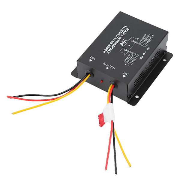 Auto DC strømtransformator omformer DC 24V til 12V bilspenningsreduserer (30A)