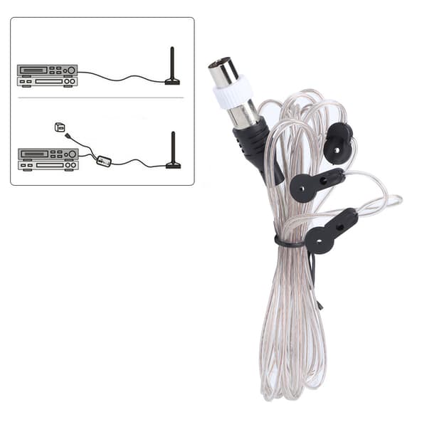 2 meter 6,6 ft Universal FM Radio Antenne Kabel Hun-stik