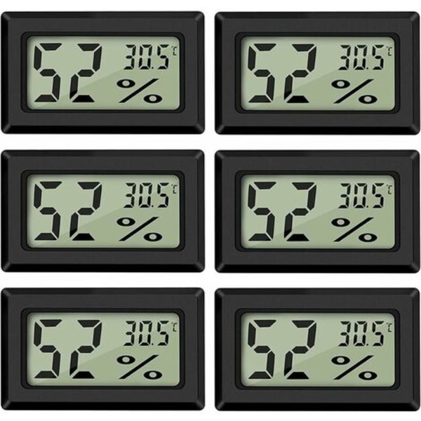 Mini Digital LCD termometer Hygrometer Temperatur Luftfuktighet -50~70℃ 10%~99% RH Bärbar termometer Termo Hygrometer I